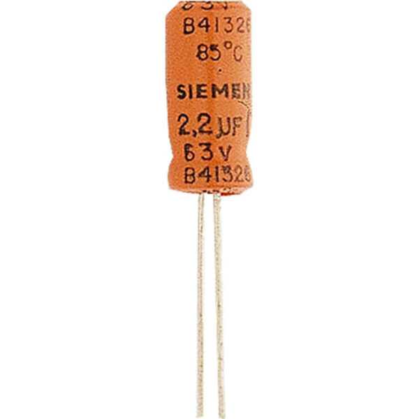 Elektrolytkondensator 4,7 μF, 63 V, RM 2 mm, radial