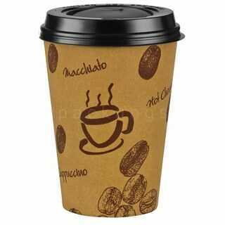 Kaffeebecher Premium Coffee to go mit Deckel, Pappe beschichtet 300 ml, 100 Stk.