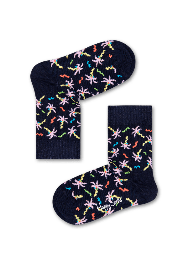 Confetti Palm Socken, Schwarz - Kinder | Happy Socks