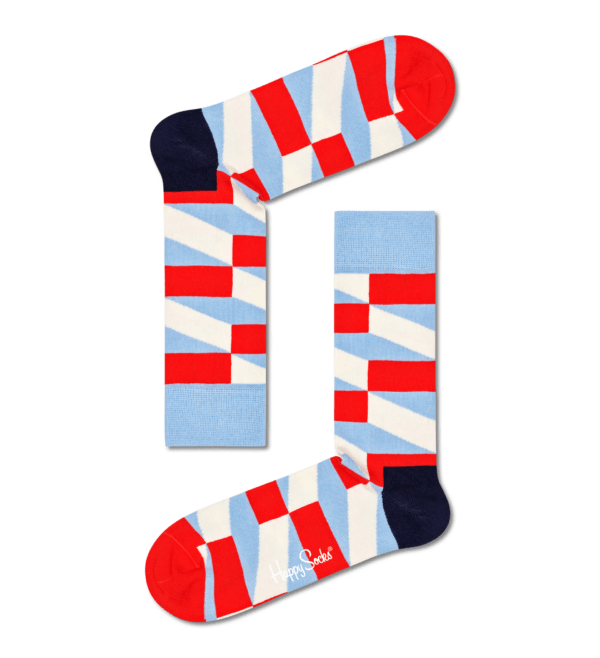 Jumbo Filled Optic Socken, Rot | Happy Socks