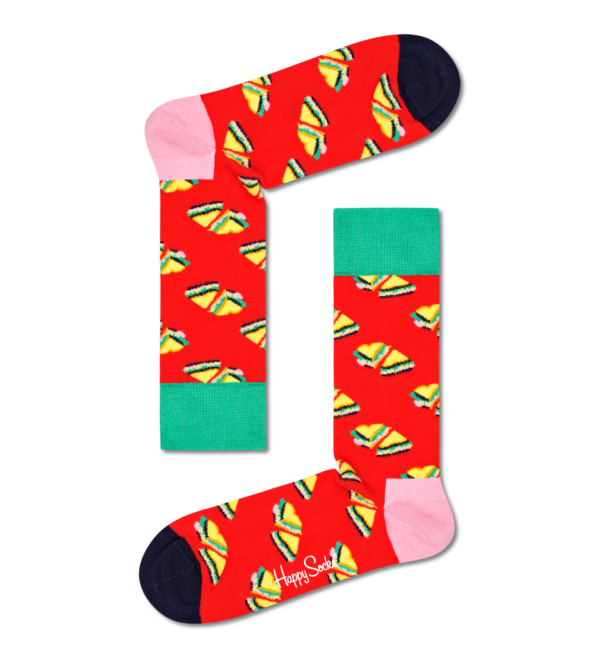 Love Sandwich Socken, Rot | Happy Socks
