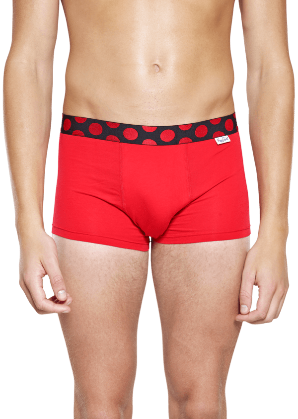 Rote Herren Unterwäsche: Pop Color Trunk | Happy Socks