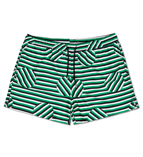 Striped Jumbo Dot Swimshorts