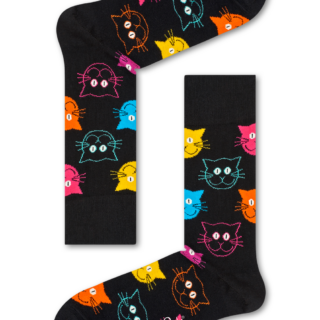 Black socks: Cat pattern | Happy Socks