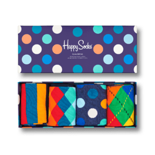 Blaue Socken Geschenkbox: Mix Design | Happy Socks