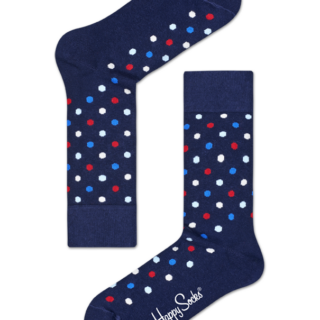 Navy Blaue Baumwollsocken: Dot Design | Happy Socks