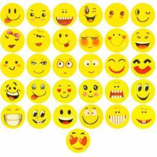 12x Emoji Radiergummi Radierer Smiley Smile Kinder-Geburtstag Mitgebsel Kind