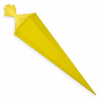 itenga Schultüte itenga Bastelschultüte mit Verschluss gelb 6eckig