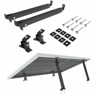 NuaSol -NuaFix Verstellbare Halterung 30-60° Photovoltaik Solarmodule Balkonkraftwerk Schwarz - Schwarz