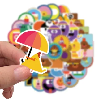 10/50pcs/set Hey Dog Teacher Waterproof Stickers DIY Children's Luggage Phone PVC Toy Graffiti Stickers Cartoon Stickers Gifts