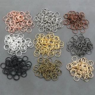 200pcs/Lot 3-10mm Metal Open Single Loops Jump Rings Split Rings DIY Jewelry Making Accessories Findings for Necklace Bracelet