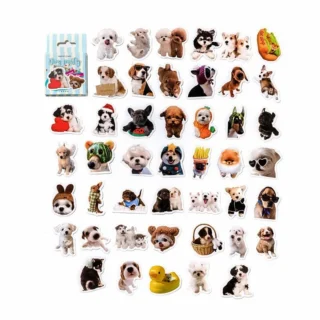 45 Pcs kawaii Dog Animal Sticker For Scrapbooking DIY Arts Crafts Decorative Material Collage Journaling