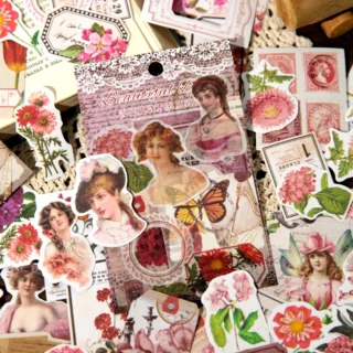 4packs/LOT Liu Ying and Poets series retro creative decoration DIY paper masking washi stickers