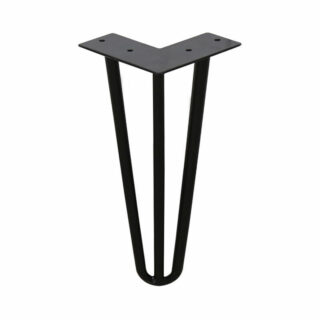 4x Hairpin Legs Tischbeine Stahl diy Tischkufen Tischbeine Tisch Austauschbare 3 Bügel, 15cm - schwarz - Vingo