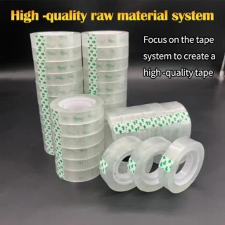 6Rolls 18mm/15mm Transparent Tape Students School Office Adhesive Tape DIY Packaging Supplies Non-marking Repair Tapes