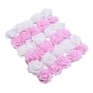 6cm Hochzeit Rosen Schaum Künstliche Rose Blumen Kopf Kranz Dekorative Blumen DIY Scrapbooking