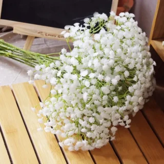 90 köpfe 52cm Babys Atem Künstliche Blumen Kunststoff Gypsophila DIY Blumen Bouquets Anordnung für
