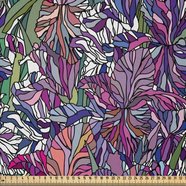 Abakuhaus Stoff DIY Bastler Stoff für Dekorationszwecke, Blumen Tropischen Dschungel Bouquet