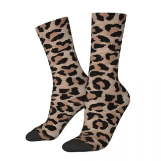 Cheetah Leopard Print Socks Gym 3D Print Boy Girls Mid-calf Sock