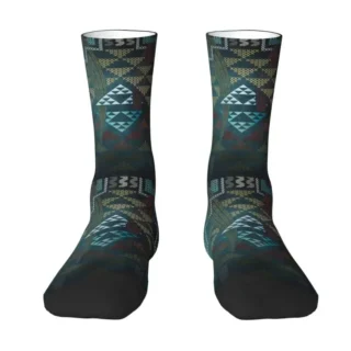Cool Mens New Zealand Maoris Dress Socks Unisex Warm Comfortable 3D Print Lineage Crew Socks