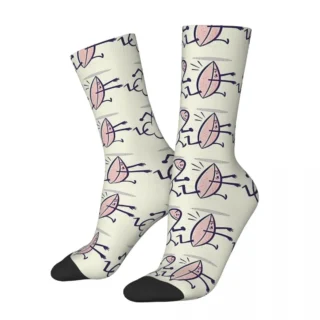 Dicks Vagina Penis Socks Travel 3D Print Boy Girls Mid-calf Sock