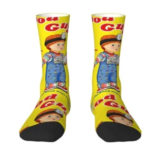 Fashion Chucky Good Guys Child's Play Socks Men Women Warm 3D Printed Football Sports Socks