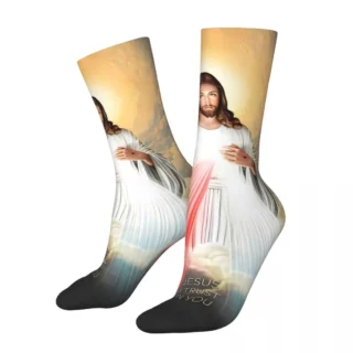 Mercy Of Jesus Socks Shopping 3D Print Boy Girls Mid-calf Sock