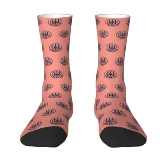 Novelty Men's Beretta Logo Military Style Dress Socks Unisex Comfortable Warm 3D Print Crew Socks