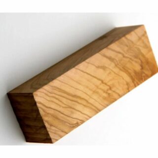 Olivenholz-erleben Kantholz DIY - Olivenholz Kantel (ca. 4 x 4 x 12 cm) für Messergriffe etc., (1-tlg), keine Risse im Holz, nachhaltig, vielseitig einsetzbar
