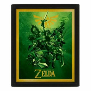 PYRAMID Bild mit Rahmen The Legend of Zelda - Link - 3D Poster Print mit Rahmen