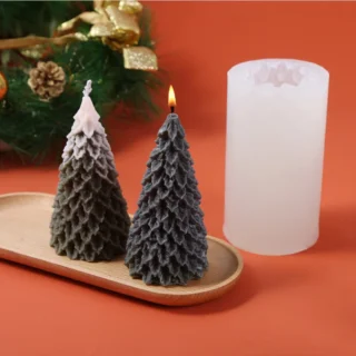 Weihnachten Baum Kerze Formen Epoxy Harz Casting Formen Kiefer Silikon kerze, die DIY Festival