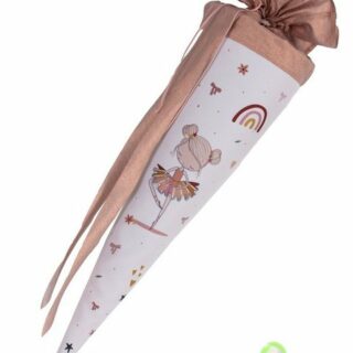 coopz Schulrucksack Schultüte klein Ballerina 50 cm mit Haarschleife