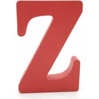 Holzbuchstaben (Z), rot, 1 Stück, 10 cm, AZ, DIY, englisches Alphabet, Basteln, Ornamente für Zuhause, Hochzeit, Geburtstag, Party, Dekoration,