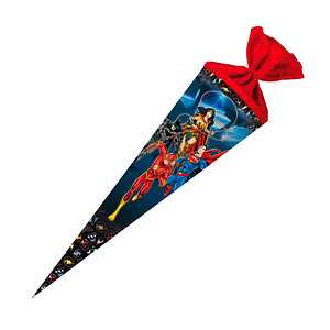 Nestler Tradition in Emotion Schultüte Justice League 70,0 cm blau/rot