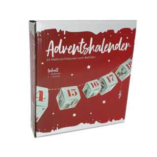 Spetebo - Adventskette diy mit 24 Boxen + 4m Schnur - Adventskalender zum selber befüllen