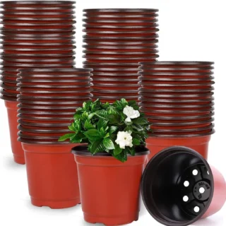 4" Plastic Plant Nursery Seed Starting Pots Nursery Pots for Succulent Seedling Cutting Transplanting