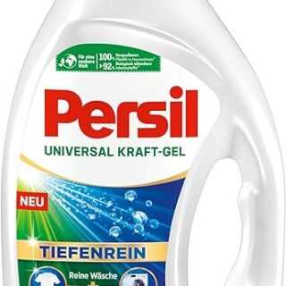 5x Persil Universal Kraft-Gel (5x20 Waschladungen), Flüssigwaschmittel mit Tiefenrein Technologie, Waschmittel für reine Wäsche und hygienische Frische für die Maschine, wirksam ab 20 °C