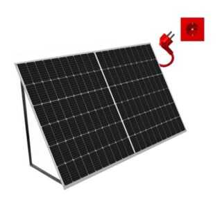 Alpha Solar- und Heizungstechnik GmbH Solaranlage Balkonkraftwerk 370Wp Alpha Solar To Go - Komplett Set