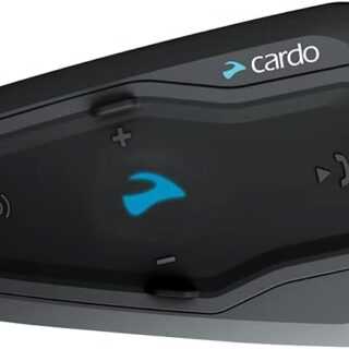 Cardo FRC2P001 FREECOM 2 Plus Motorrad 2-Wege Bluetooth Kommunikationssystem Headset - Schwarz, Einzelpackung