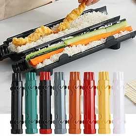 DIY gestreifte Sushi-Form, schnelles Sushi-Herstellungs-Set, Gemüse-/Fleischtrommel, Haushaltsküche, Sushi-Raketenwerfer, Küchenzubehör, DIY-Sushi-Rührmaschine