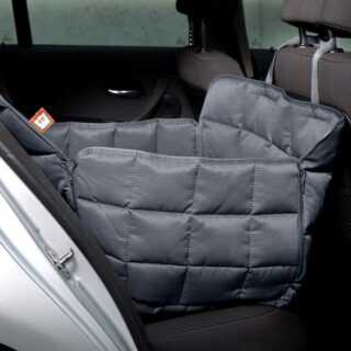 Doctor Bark 1-Sitz Autoschondecke Rücksitz, M: Sitzbreite 60 cm, Sitztiefe 60 cm, Sitzhöhe 50 cm, grau