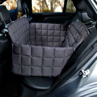 Doctor Bark 2-Sitz-Autodecke für Rücksitz, L: Sitzbreite 85 cm, Sitztiefe 60 cm, Sitzhöhe 55 cm, grau
