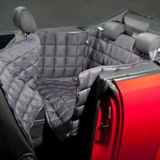 Doctor Bark 2-Sitzer 2-Türer Cabrio Autodecke, M: Sitzbankbreite 120 cm, Sitzhöhe 50 cm, Sitztiefe 60 cm, grau