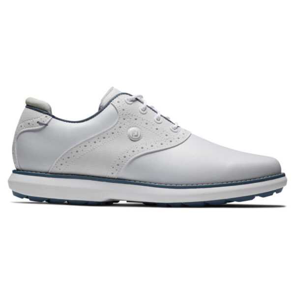 FootJoy Traditions Spikeless Golf-Schuh Damen | white-blue, grey EU 42 Medium