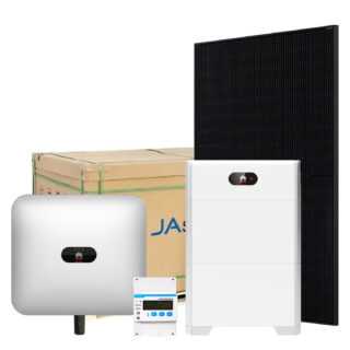 Huawei Komplettanlage 10kW Solaranlage JA-Solar JAM54D41 435W Glas-Glas Bifacial Full-Black , 36 Module
