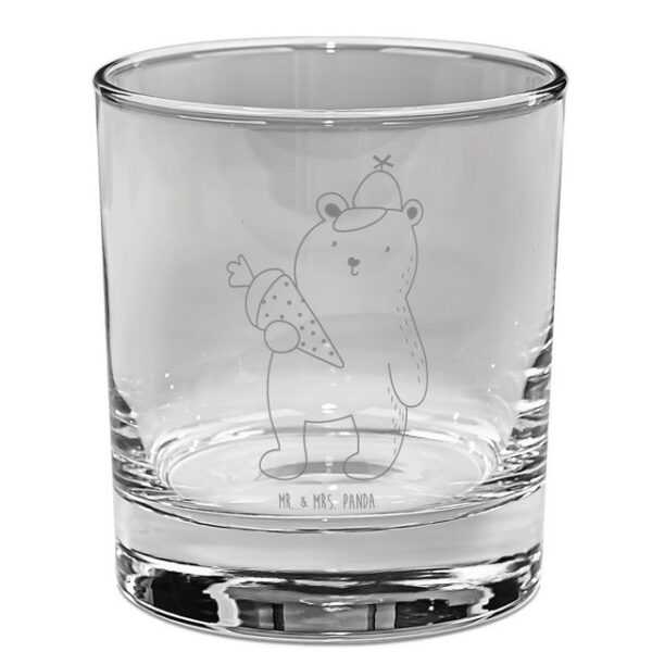 Mr. & Mrs. Panda Glas Bär Schultüte - Transparent - Geschenk, Gin Glas, Ginglas, Schule Ges, Premium Glas, Exklusive Gravur