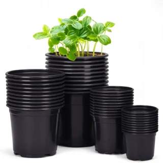 Nursery Pot Plastic Planters for Outdoor Indoor Plants Gardening Flower Pots Plant Pots with Drainage Holes