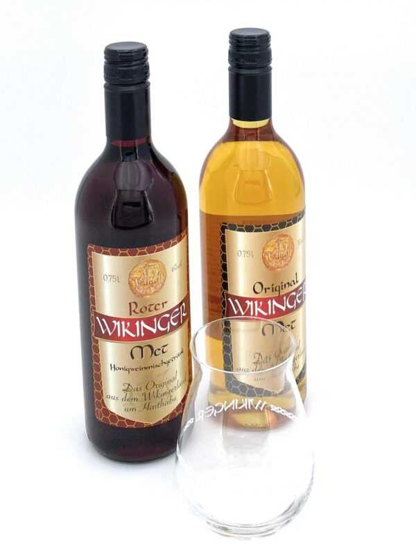 Original Wikinger Met Honigwein Lagerfeuerset 2x 0,75l Alkohol 11% vol.