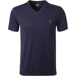 Polo Ralph Lauren Herren T-Shirt blau Baumwolle Slim Fit