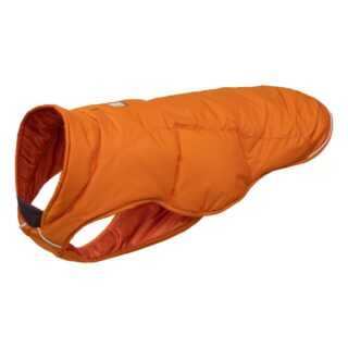 Ruffwear Quinzee Hundemantel gefüttert, XS, Campfire Orange, Rücken 39 cm, Brust 43-56 cm